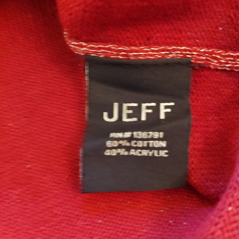 Jeff The Bennett Men's Crew Neck Sweater Wine Silver Lurex Size Large $198 NEW! - Picture 12 of 13